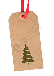圣诞礼物标签 空的 零售 树 卡片 价格 购物背景图片