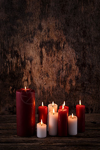 美丽的蜡烛 圣诞节 记忆 传统 生日 神圣 浪漫的 派对 信仰背景图片