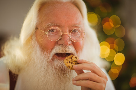 圣诞快乐 吃饼干背景图片