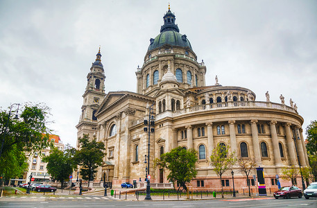 匈牙利布达佩斯Basilica 圣史蒂芬 圣伊斯特万 基督教 建筑背景