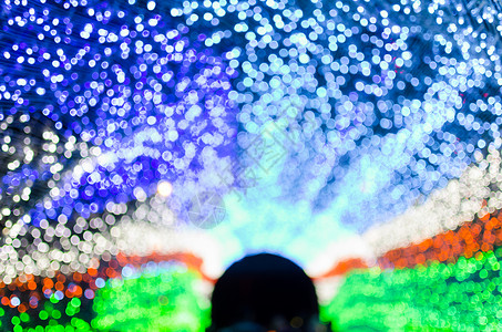 新年和圣诞节 禁产性LED光洞穴背景 假期背景图片