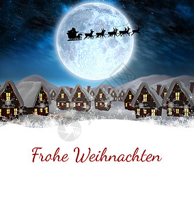 以德国语写成的圣诞节贺礼综合图象 寒冷的 庆典背景图片