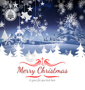 圣诞节雪背景图像喜庆字体高清图片