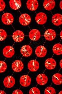 中国红灯笼装饰 中国新年 传统 文化 宗教的 幸运的背景图片