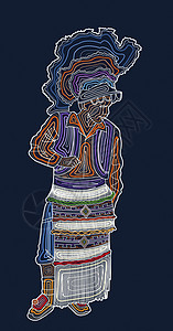 瓜达卢班舞者背景图片