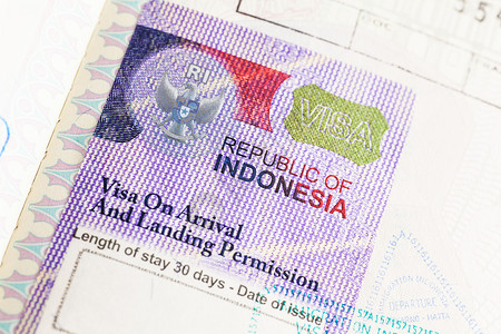 印度尼西亚签证 假期 国家的 飞机场 邮票 外国的 安全合法的高清图片素材