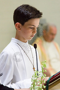 第一次圣餐第一届圣公会 纯真 祈祷 教会 孩子 天主教的 白色的 祷告背景