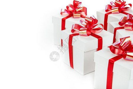 灰色上的白色礼品盒 惊喜 情人节 红色的 赏金 绘图纸背景图片