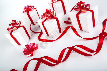 灰色上的白色礼品盒 白色的 感恩 生日 欢乐 盒子 赏金背景图片