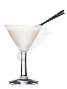牛奶鸡尾酒 饮料 稻草 酒吧 喝 玻璃 奶油 马提尼杯背景图片
