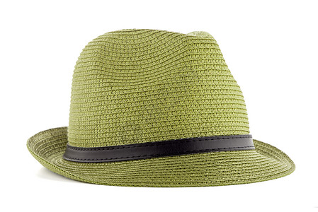 绿色草帽背景图片