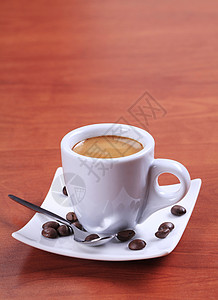 咖啡杯 美式咖啡 泡沫 正方形 飞碟 饮料 喝 非酒精性背景图片