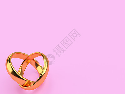 两个空白空格的结婚金环 戒指 金子 金属 已婚 优雅背景图片