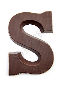 巧克力字母S背景图片