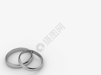 两个空白空格的结婚金环 空白的 插图 珠宝 假期 闪亮的背景图片