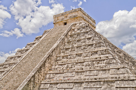 奇琴 Itza 文明 墨西哥 不朽的 楼梯 金字塔 考古学 寺庙图片