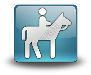马图标图标 按钮 平方图马轨 骑马 娱乐 踪迹 冒险 徽标背景
