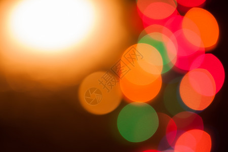 圣诞灯 金的 闪光 情绪 背景虚化 庆典 辉光 灯光 圆圈背景图片