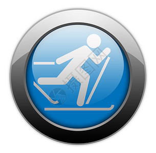 滑雪图素材图标 按钮 象形图跨国家滑雪 健康 象形文字 贴纸背景