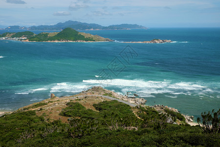 越南海滩 宁 旅行 文海 自然 文希 路图片