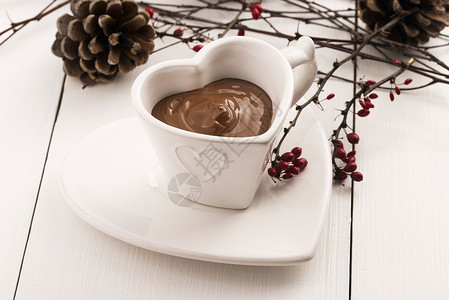 巧克力宣传单以热巧克力庆祝情人节的热巧克力 浪漫的 传单 卡片背景