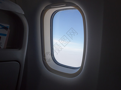 Plane 窗口视图 天空 高的 乘客背景图片