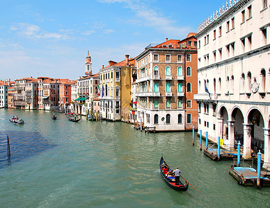 威尼斯的主要运河 历史 水 艺术 意大利语 阳光 阳台背景图片