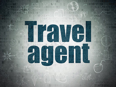 招代理海报旅行概念 数字数据文件背景旅行代理 旅行社背景