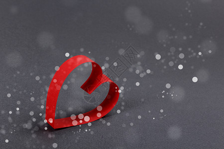 情人节的概念 折纸 红色的 爱 床单 概念上的 季节性的 装饰风格背景图片