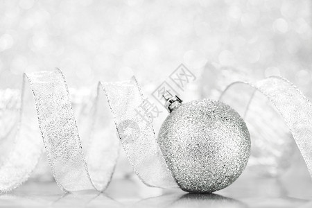 圣诞舞会和彩带 卡片 装饰风格 庆典 闪亮的 玩具背景图片