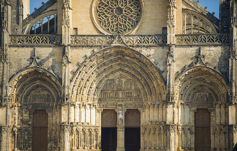 法国 吉隆德的巴扎大教堂 哥特 遗产 地标 吉伦特高清图片