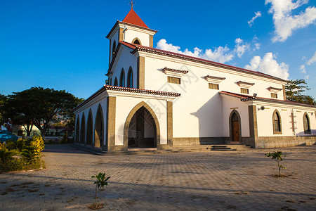 帝力 东帝汶30号莫泰尔教堂高清图片