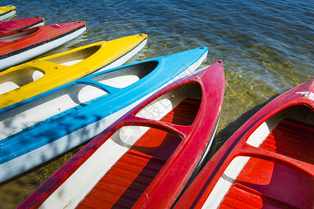 湖岸 戈多皮沃湖 马苏里 波尔 皮艇 美丽的 夏天高清图片