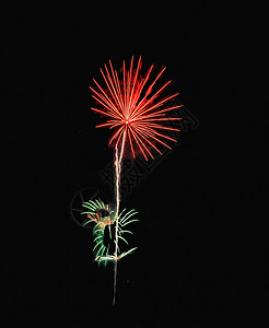真正孤立的烟花花瓣 美丽 泰国 喜庆的 一年一次的活动 节日 火背景图片