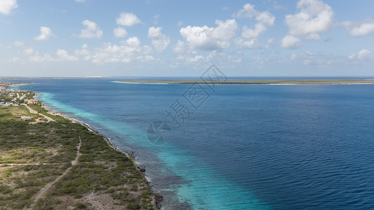 博内尔岛加勒比海 Bonaire 清除 假期背景