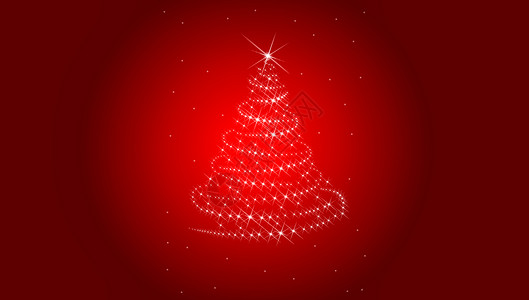 圣诞节背景与圣诞树 星星 庆祝 十二月 插图 复古的 传统的背景图片