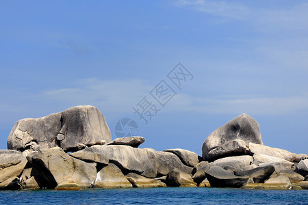 泰国西米兰岛 热带 自然 水 旅游 海岸 岩石 和平背景图片