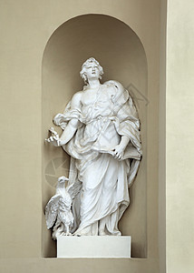 维尔纽斯和大教堂圣约翰雕像高清图片
