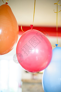 生日彩色气球 家 幸福 快乐的 派对背景图片