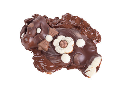 熔化巧克力东风兔子 有趣的 传统 假期 甜的背景图片