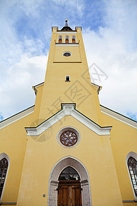塔林福音传道者圣约翰教堂 蓝色的 宗教 波罗的海的 地标背景