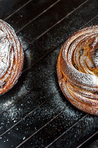 胶卷蛋糕素材Cupcake 蛋糕饼紧缩 以胶卷形式 洒满了粉末 面包师 烹饪背景