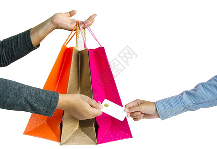 顾客在购物时用信用卡支付订货单的费用m 快乐的背景