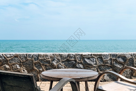 热带热带海观 水 酒店 海洋 椅子 风景优美的 旅行背景图片