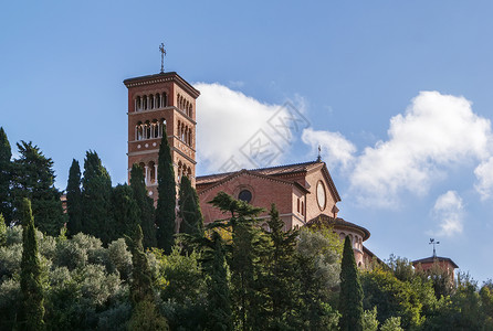 大连圣亚罗马圣安塞尔莫教堂背景