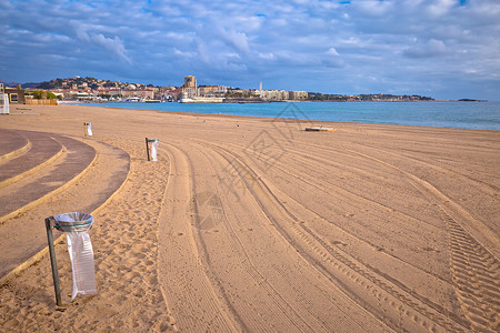 Frejus沙滩和海滨风景图片