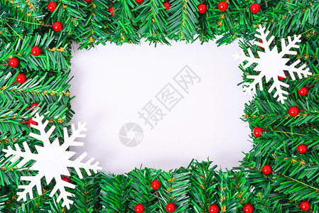 新年快乐和圣诞节日顶视图平躺组合 森林 庆典背景图片