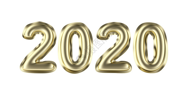 2020新年快乐 前夕 庆典 膨胀的 气球背景图片