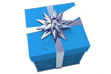 蓝色和银银色圣诞礼物 喜庆的 计算机绘图 蓝色的 庆典背景图片