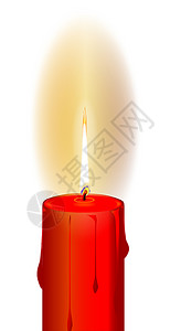 孤立的蜡烛火焰 照明 圣诞蜡烛 燃烧 融化 红蜡烛 圣诞背景图片
